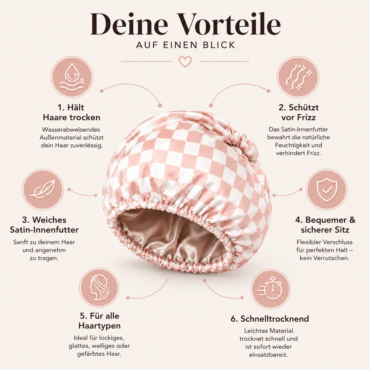 FlexiCap Satin Duschhaube