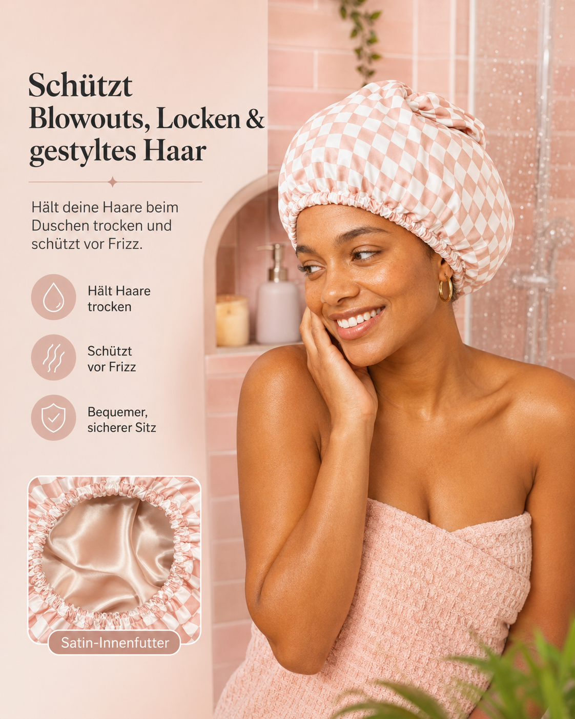 FlexiCap Satin Duschhaube